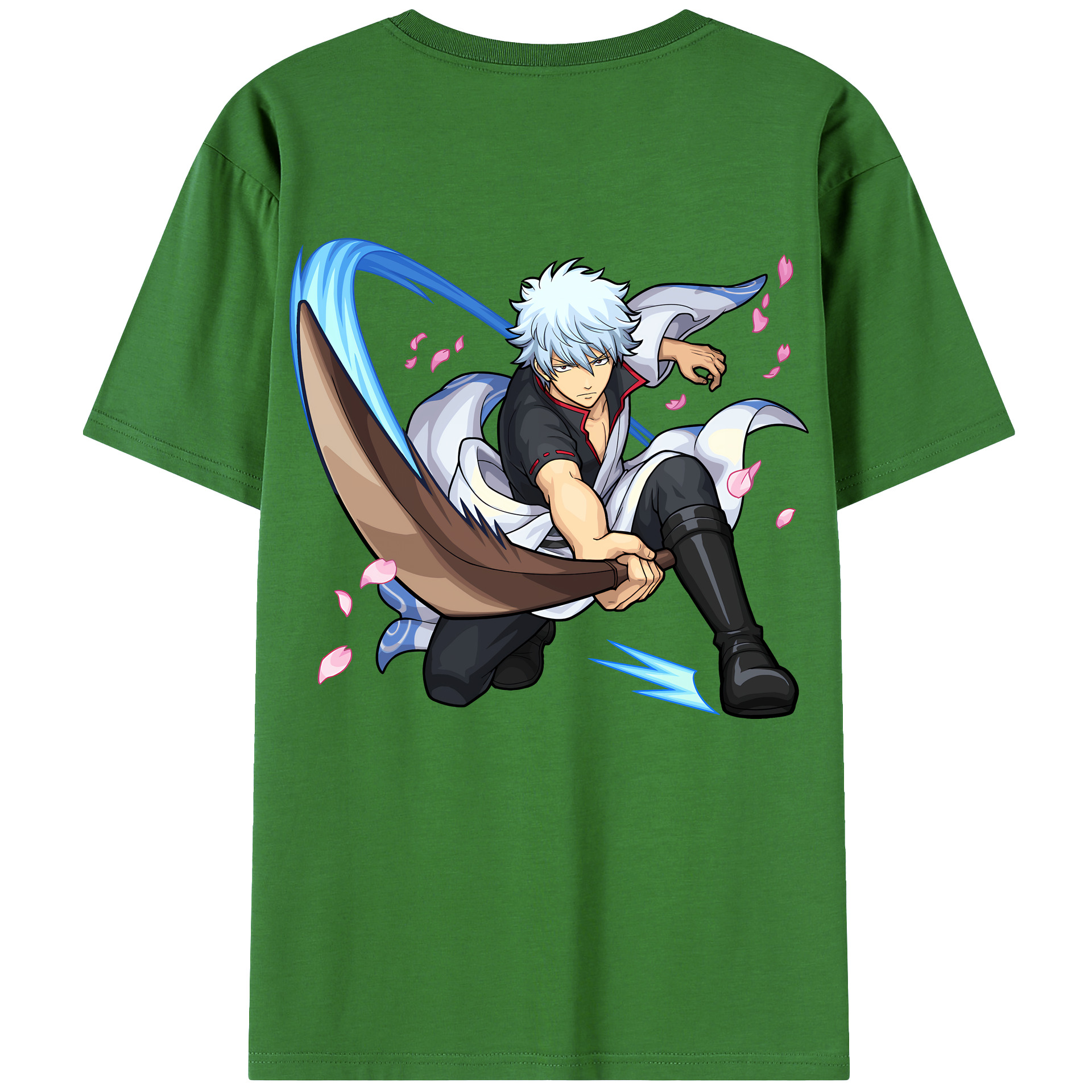 （画像用） ぎんたま 坂田銀時（さかたぎんとき） 神楽 志村新八（しむら しんぱち） GINTAMA Sakata Gintoki Kagura Shimura Shinpachi レディース半袖Tシャツ(バックプリント)